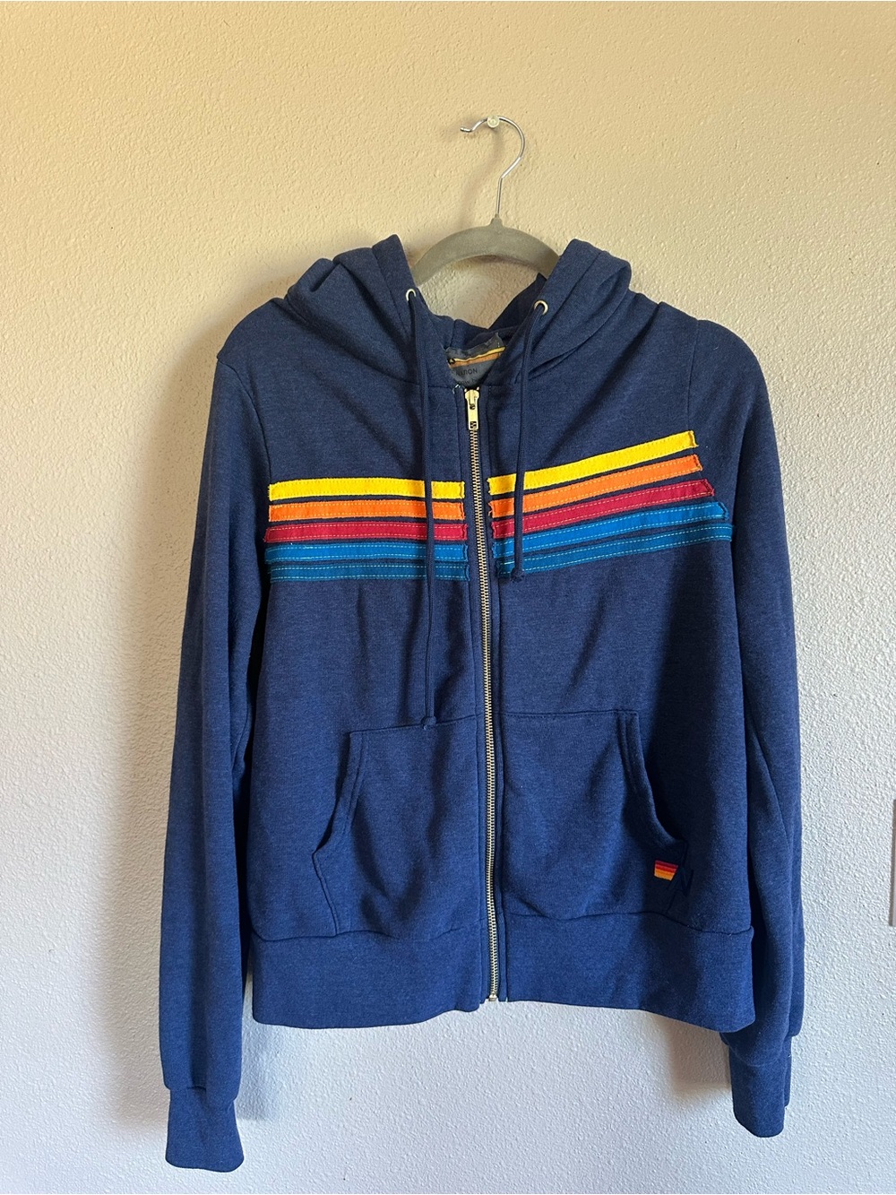 Aviator Nation Navy Zip Hoodie